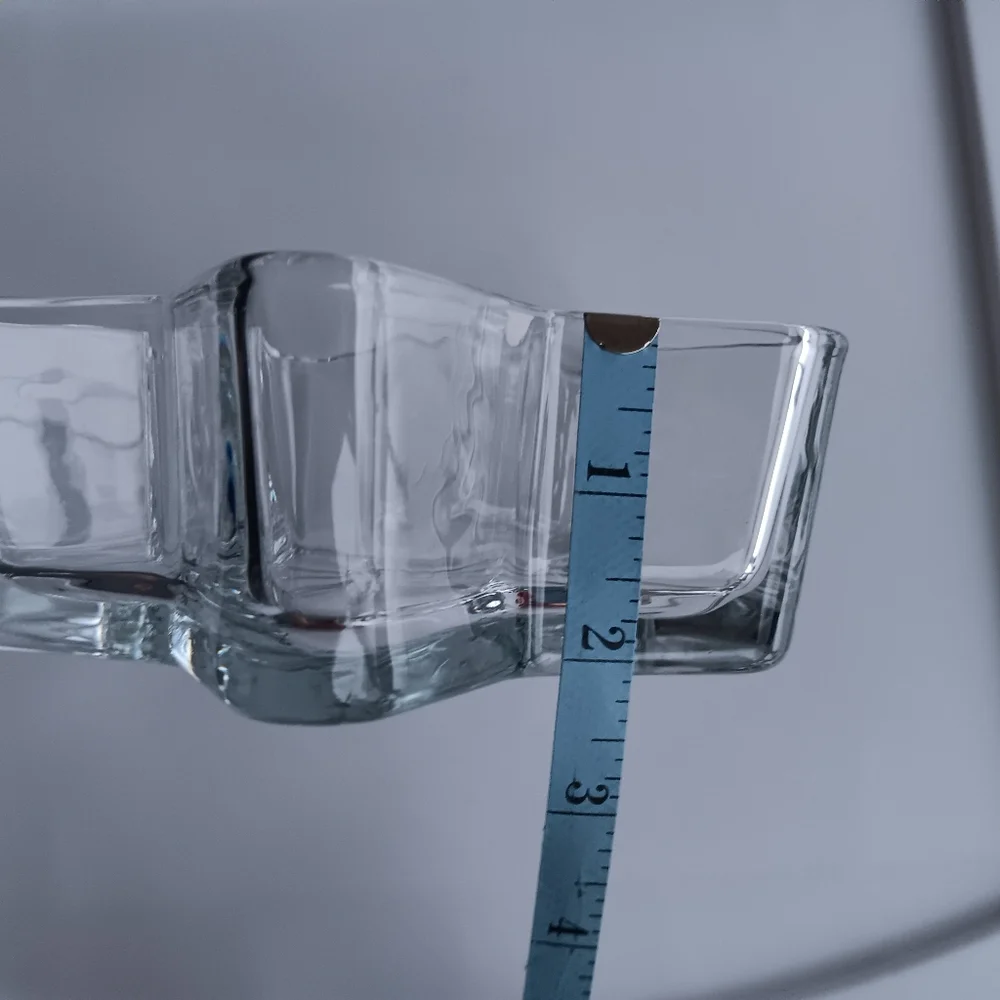 Star Shaped Glass Dish Thick Clear 6
